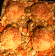 Clares wonderful warming winter vegetable cobbler